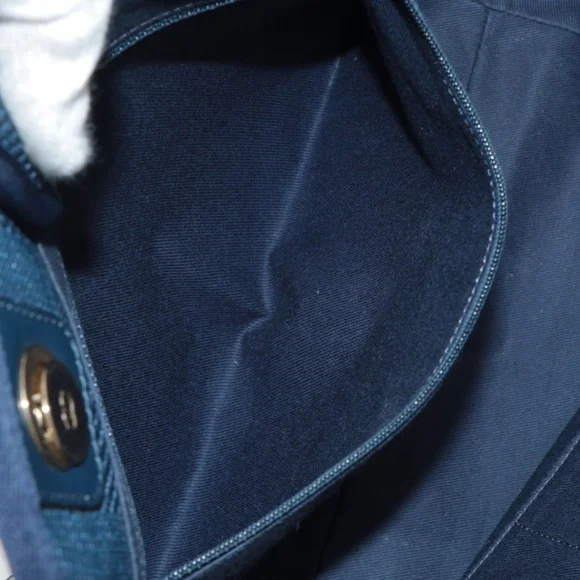 Chanel Mixed Fibers Striped Small Deauville Tote Navy Blue - Picture 7 of 16